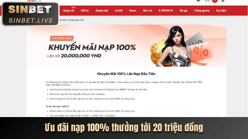Thưởng nạp lần đầu 7789bet xổ số